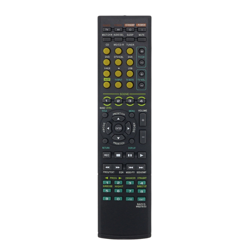 

New Replacement Remote Control Rav315 For Htr6040G Wk22730Eu Rx-V461 Htr-6050 Rx-V650 Home Audio