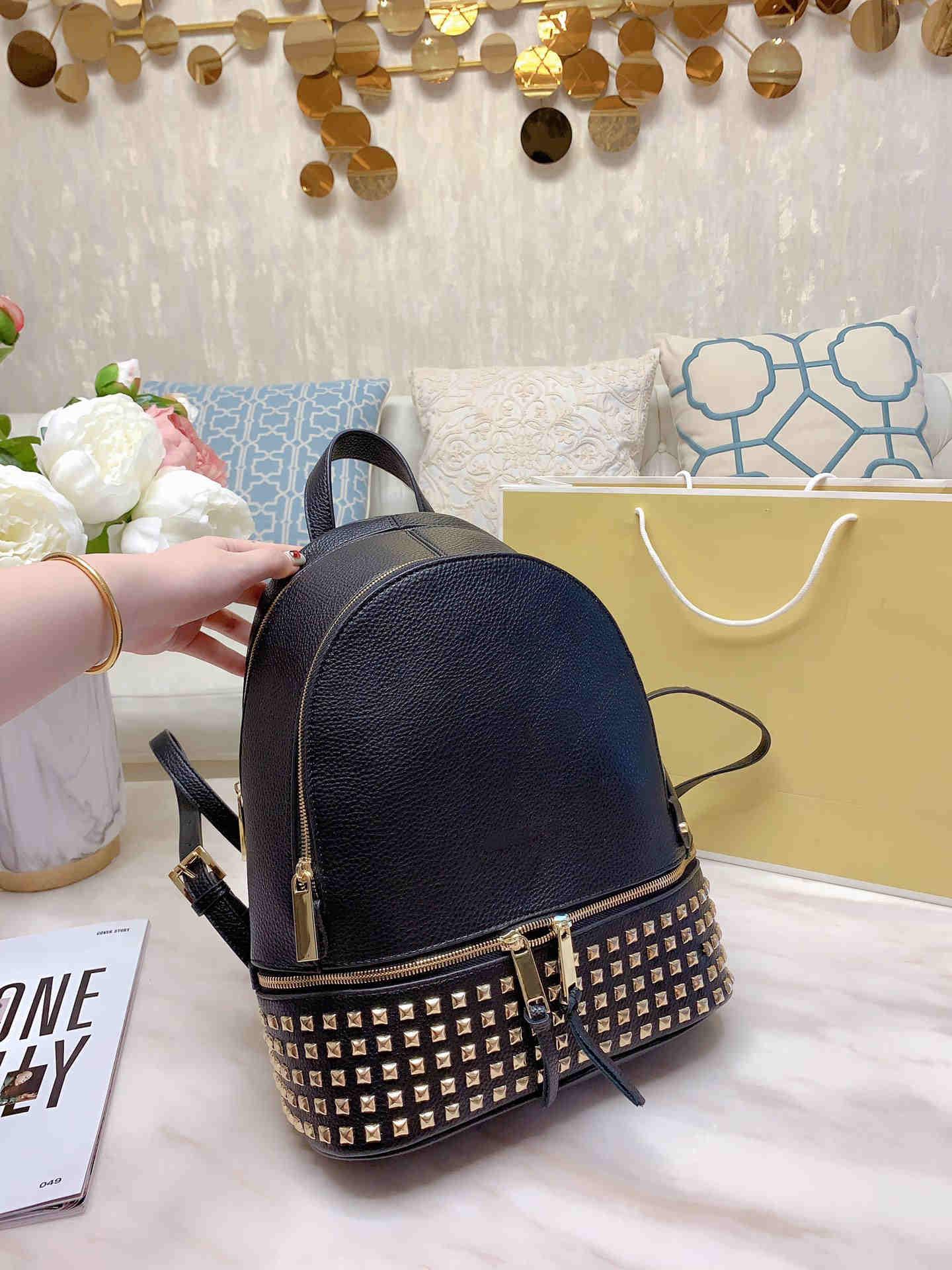 

womens luxury designer bag handbags Purses Leather Handbag Shoulder Bag Big Backpack 33cm