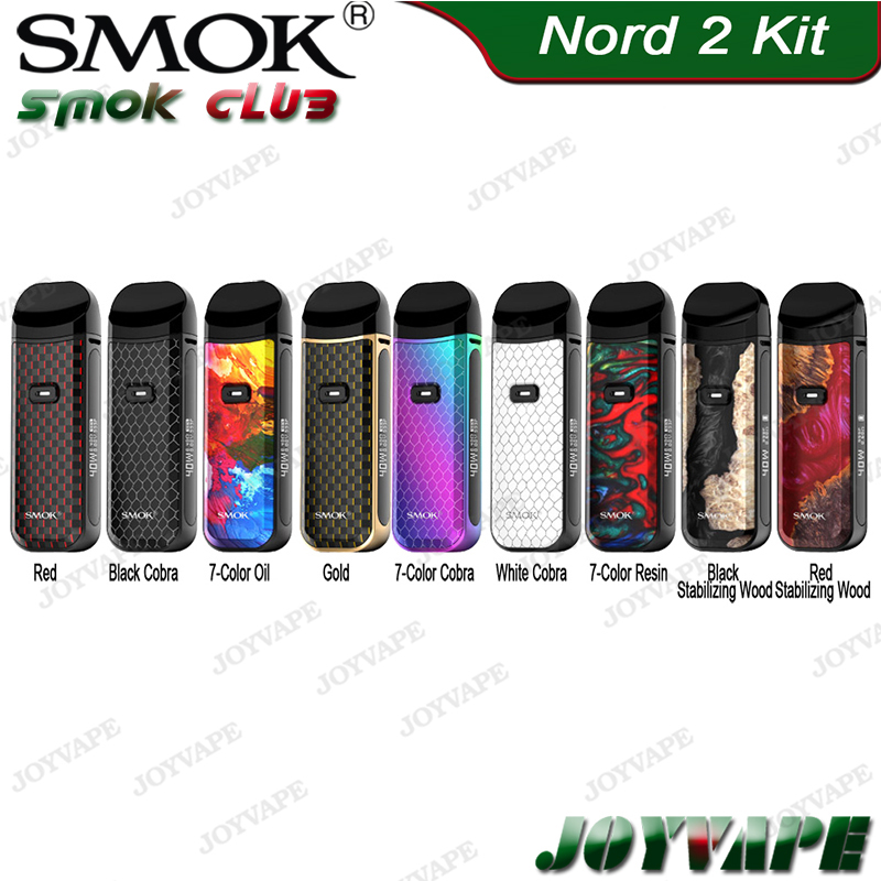 

Original SMOK Nord 2 Pod System Kit 1500mah 40W VW Battery with 4.5ml Nord2 RPM / Nord Pod Cartridge 0.69inch OLED Screen, Leave a note for mixed colors