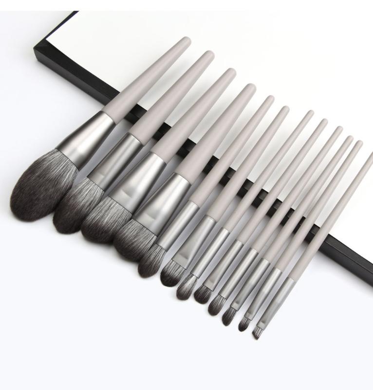 

12 conical makeup brush set professional eyeshadow foundation liquid blush powder lip makeup brush cosmetic tools