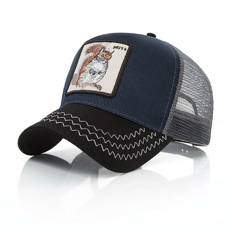 

New Men Animal Embroidery Pattern Baseball Caps Women Personality Hip Hop Hats Summer Male Outdoor Sport Adjustable Cap Fashion, 09