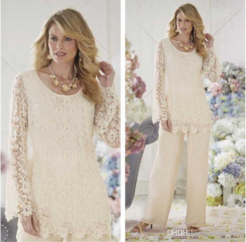 lace pant suits for mother of the bride