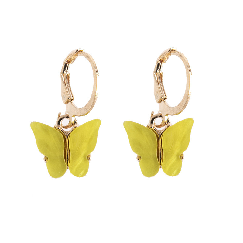 

Stud Fashion Gold Color Butterfly Earrings For Women Metal Geometric Alloy Earings Jewelry Bijoux Femme 2021
