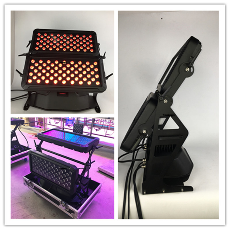 2 pieces with fly case 120pcs x10w 4 in1 rgbw wallwasher dmx ip65 led city color light IP65 Outdoor Led Lights Wall Washer-image-452539091