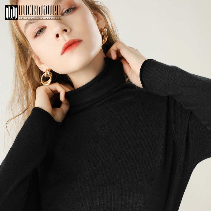 

Autumn Winter Women Long Sleeve Sweater Fashion Solid Colors Half High Collar Pullover 2019 Harajuku Slim Knit Basic Sweaters, Beige