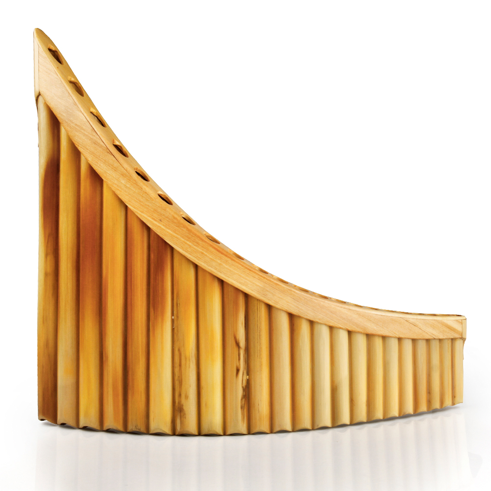 Romanian Musical Instrument 22 Pipes Pan Flute G Key High Quality Left hand Pan Pipes Woodwind Instrument Reed Pan flute-image-532162895
