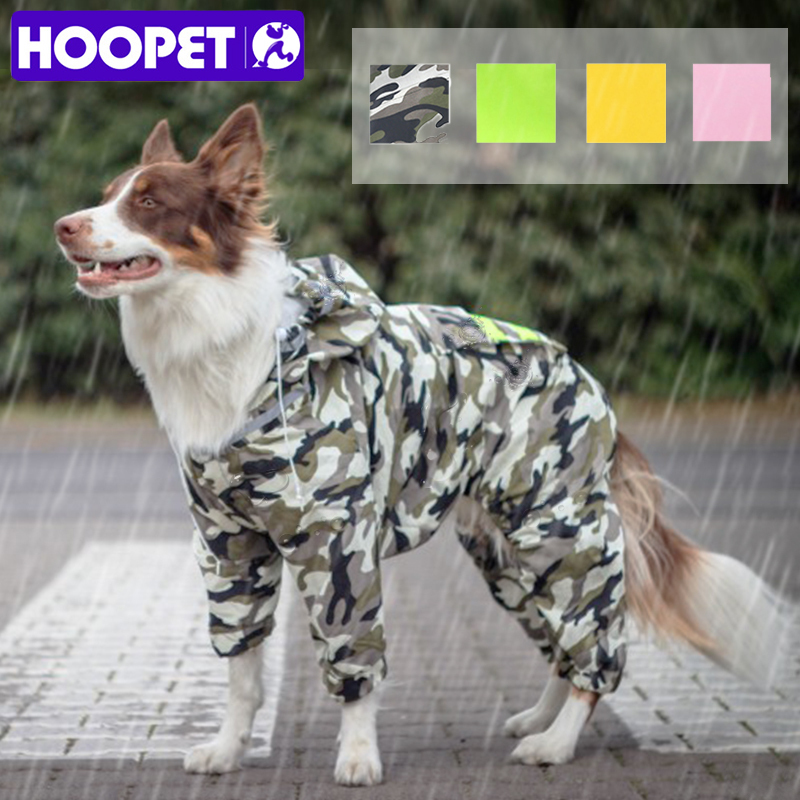 Raincoat Pet Dog Raincoat v/êtements imperm/éable r/éfl/échissant /à col Capuche Jumpsuit for Les Petites Big Rain Dogs Cape Golden Retriever du Labrador