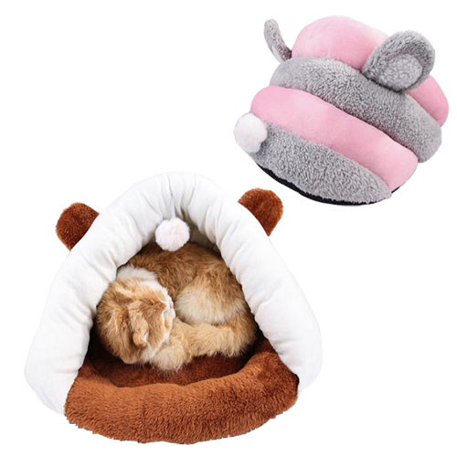 

Cute Cats Sleeping Bag Warm Puppy Bed Mats Lovely Soft Dog House Pet Cat Mat Cushion Nest Small Animals Supplies