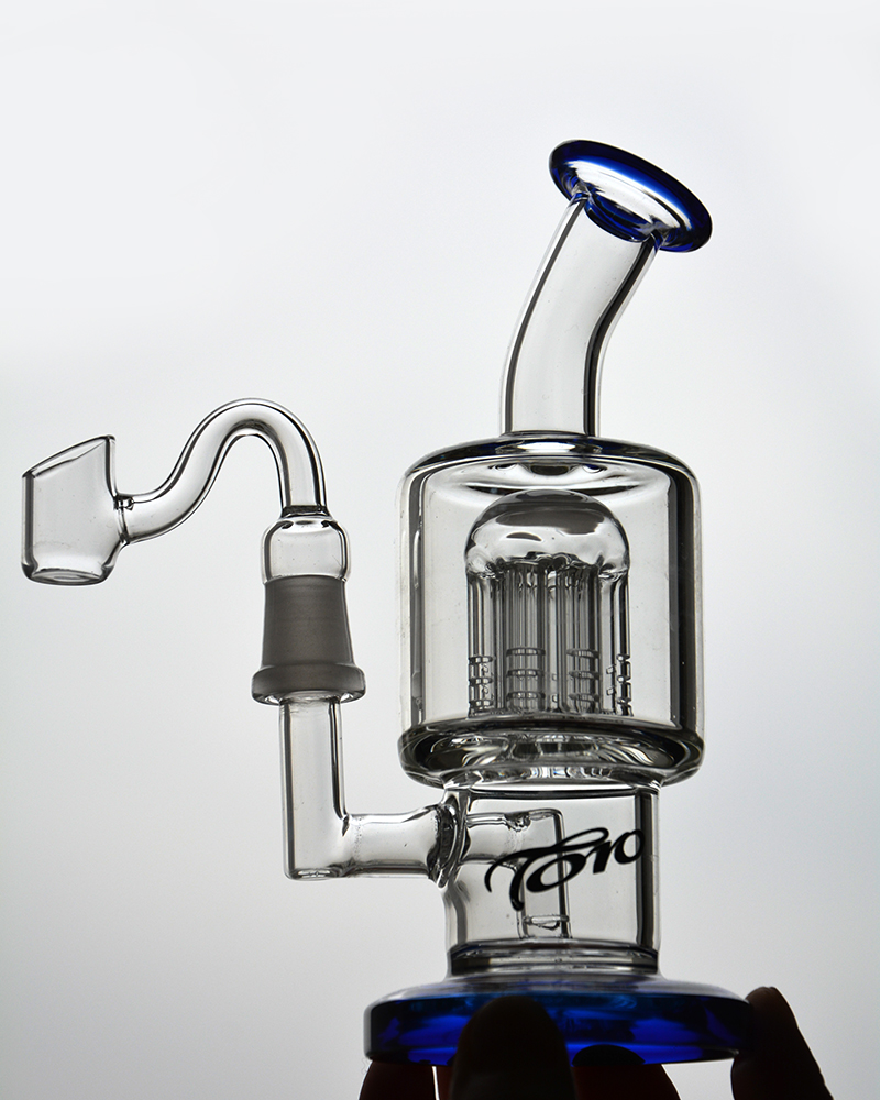 

8.6 inchs Toro glass bong hookahs Arm tree perc Beaker Bong water pipe dab rigs heady oil accessory
