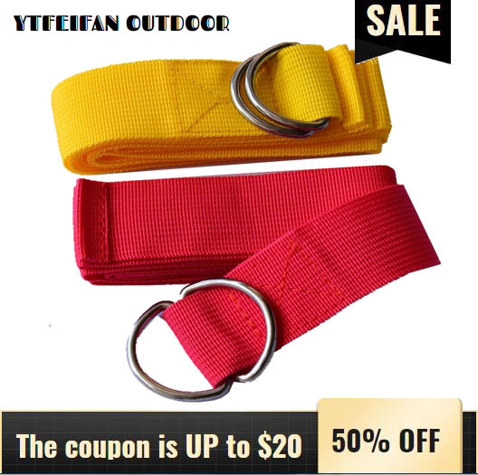 

Webbing Inelastic Stretching Band Reinforced Yoga Rope Wall Lanyard Pulling Band Stretching Aid Sports Trends Bodybuilding Dance, Red