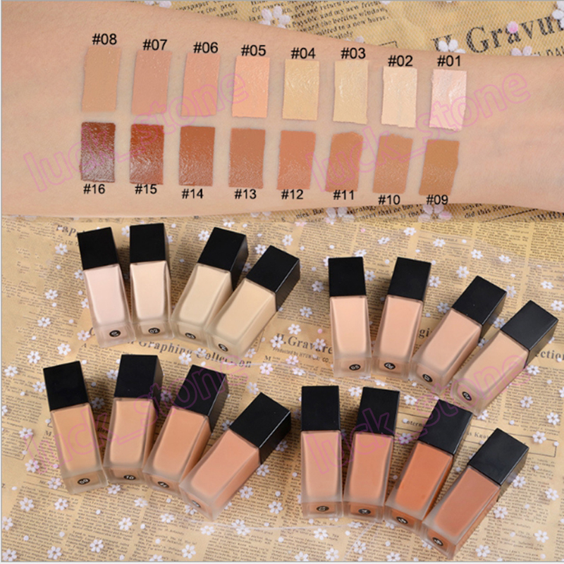 

print buyer logo 16 color Smooth Foundation Matte Oil Control Concealer Foundation Cream Long Lasting Waterproof Matte Liquid Foundation