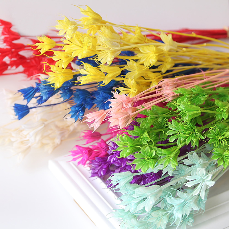 

1Bunch(1Bunch=10Pcs) Artificial Handmade Plant Gift Natural Dried Flowers for Home Office Dector for Scrapbooking Handicraft, Orange