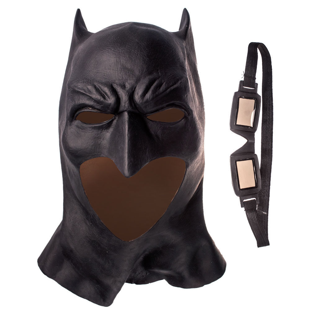 

Realistic Halloween Party Cosplay Full Face Latex Batman Pattern Mask Costume Party Masks Carnival Cosplay Props movie Fancy Dress