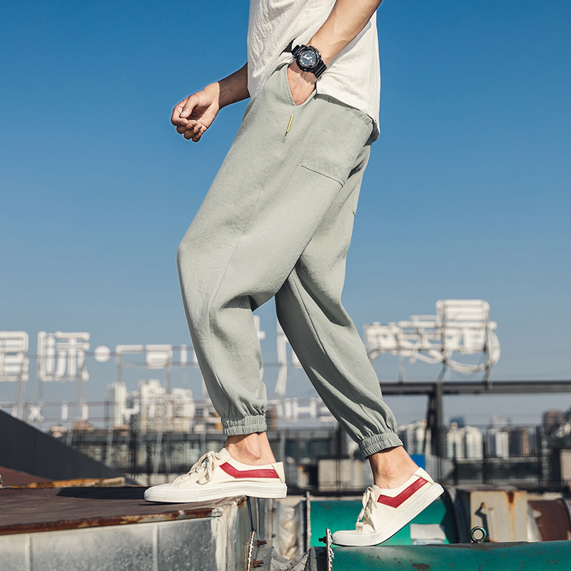 

Men's Joggers Harem Pants Man Black Comfortable Pant Summer Casual Streetwear Loose Trouser Japanese Trendy Sweatpants