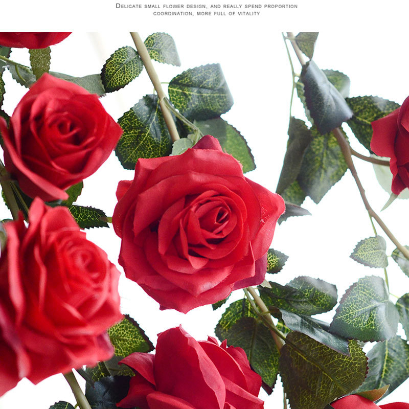 

6pcs/set Wedding Centerpiece Beautiful colorful Artificial Flower Rose for decoration