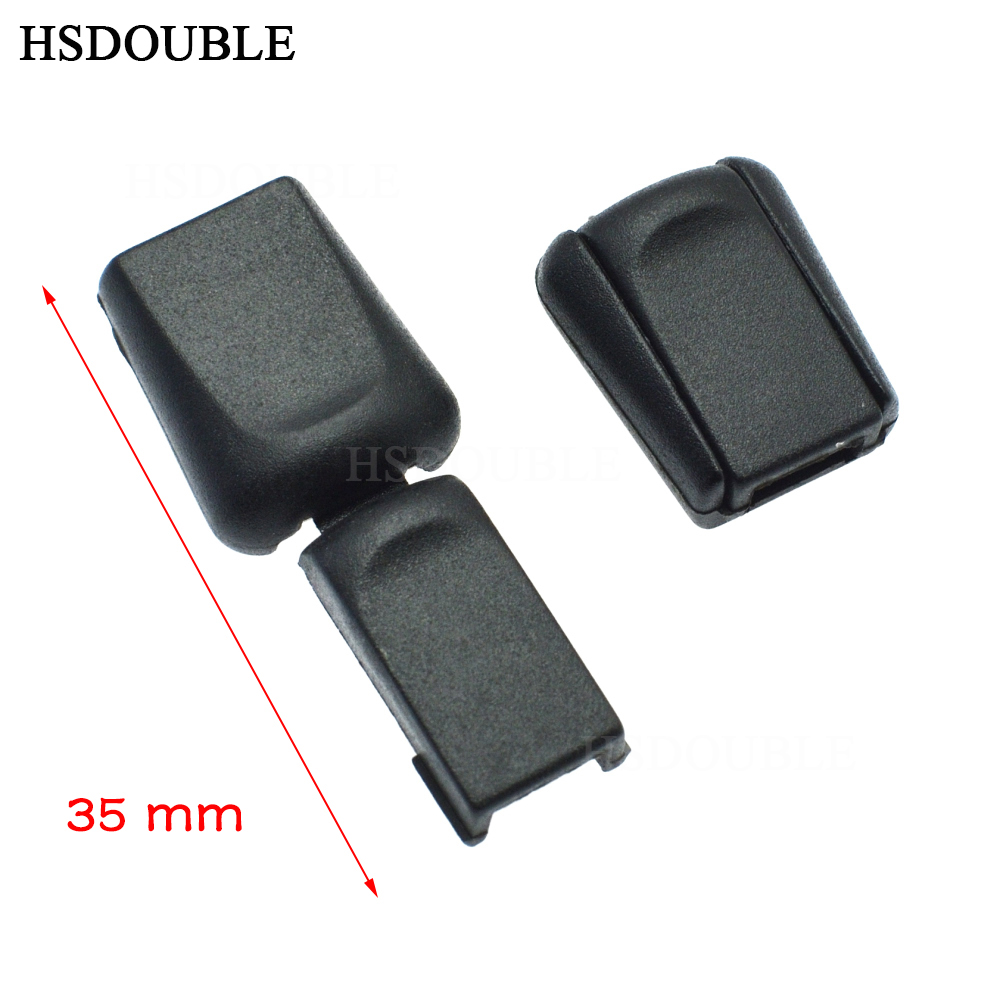 

100pcs/lot Zipper Pulls Cord Stopper End Lock Zip Clips Rope Buckle Paracord Black