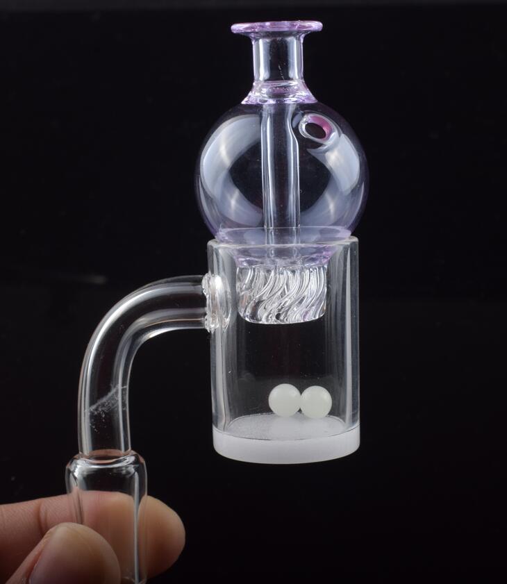 

Top quality Opaque Bottom Gavel Flat Top Quartz Banger dab Nail 10mm 14mm 18mm Male Female Glass Bubble Spinning Carb Cap Terp Pearl
