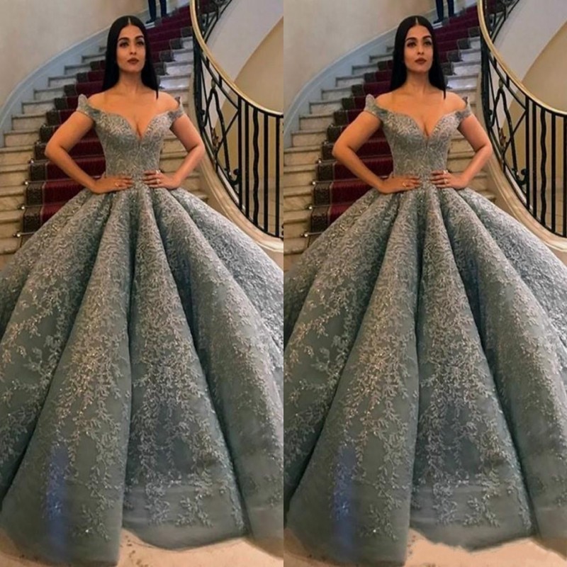 dark grey evening gown