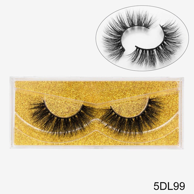 

100% Mink Eyelashes 25mm Wispy Fluffy Fake Lashes 3D Makeup Big Volume Crisscross Reusable False Eyelash Beauty Fashion
