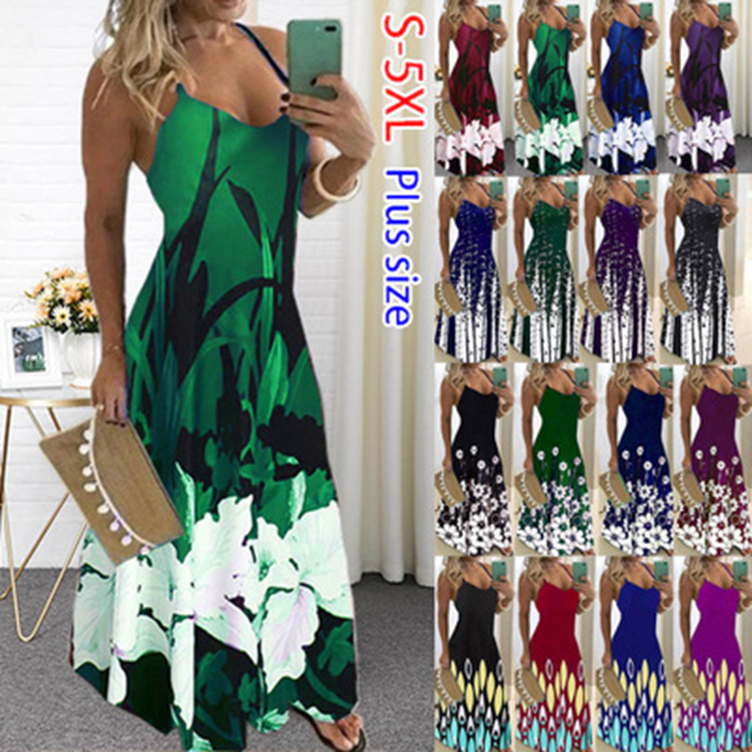 

dress Spot 2021 women's explosive models slim slimming V-neck positioning flower sling big swing dress, support mixed batch, 17