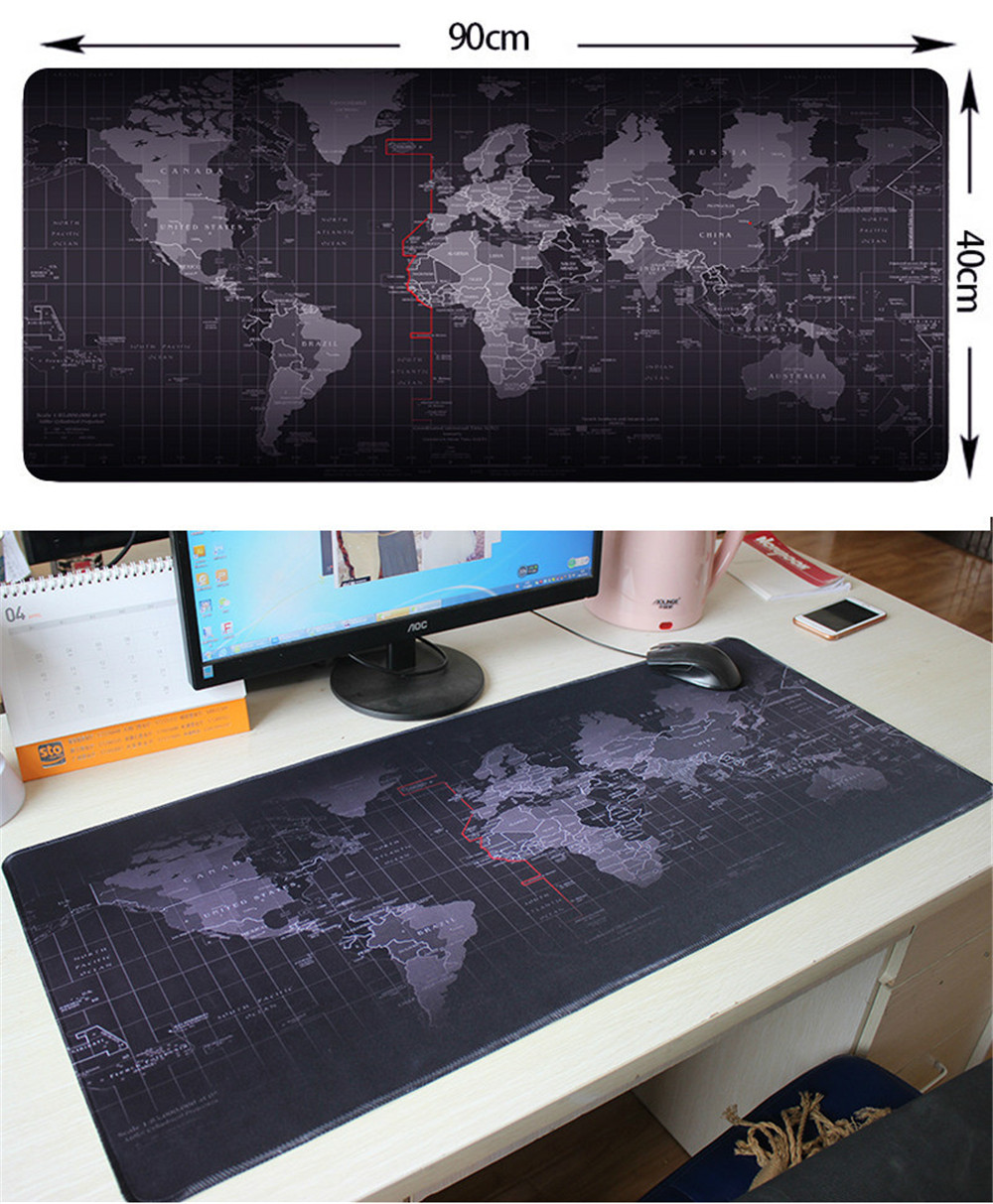 

portable fold World Map Mouse Pads Gaming Large mousepad Gamer Big Computer Mouse Mat Office Desk Mat Keyboard Pad Mause Pad for Game