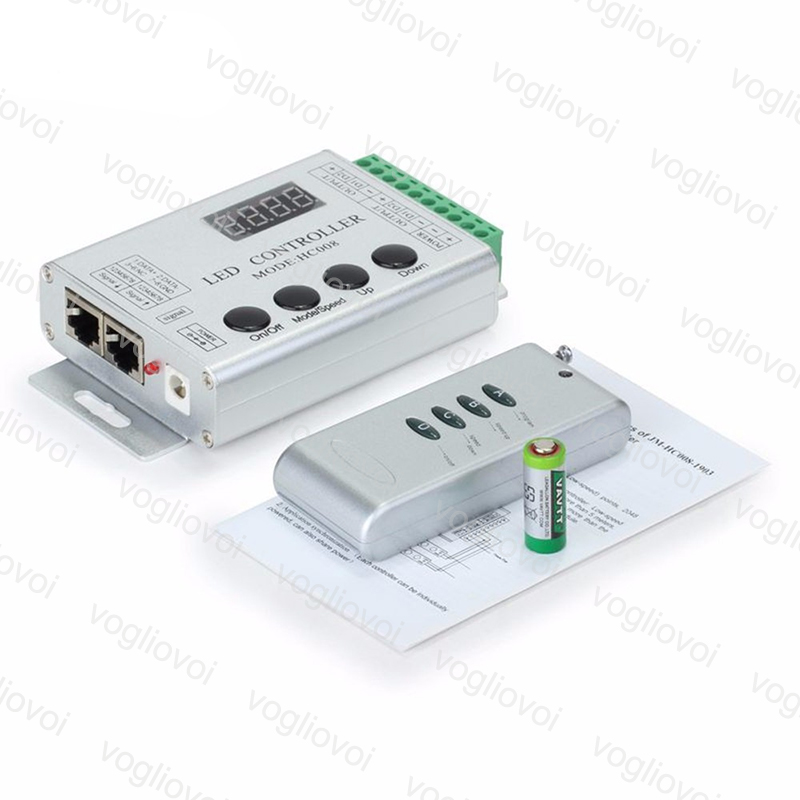 

RGB Controllers Aluminium RF4Key IR Controller Lighting Accessories DC5V / 12-24V For Magic Strip WS2811/SK6812/WS2812B/6803/6812/1903 DHL