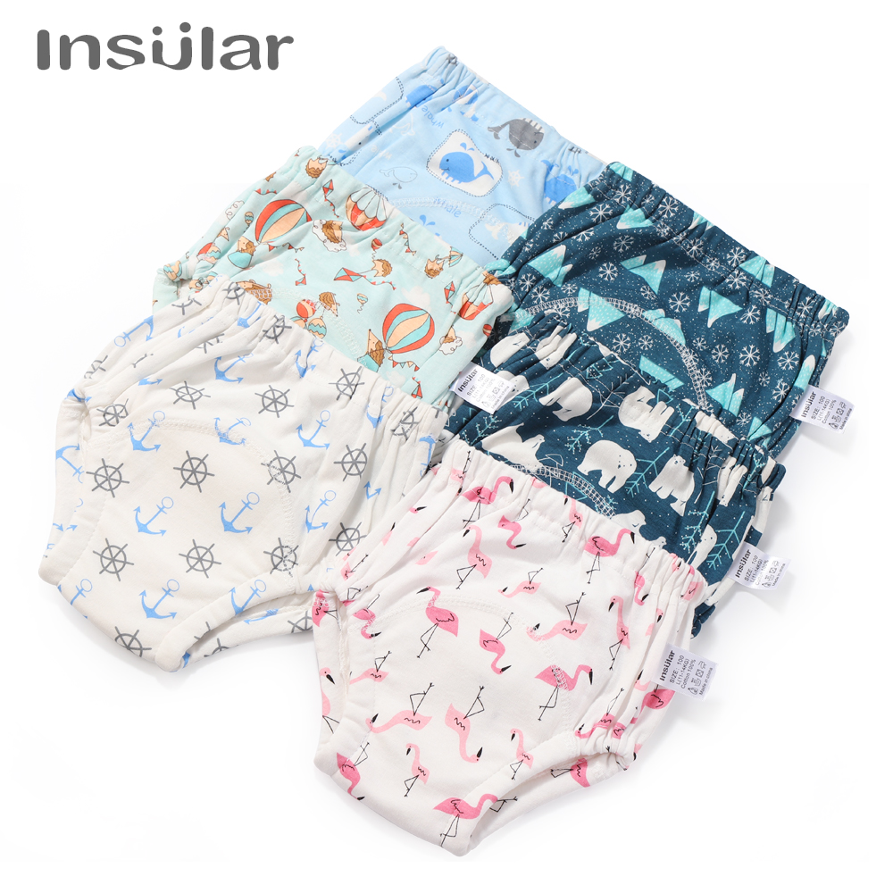 Joyo roy Infant Girls Train Underpants Kids Potty Training Underwear Shorts Diaper Pack of 3 Large