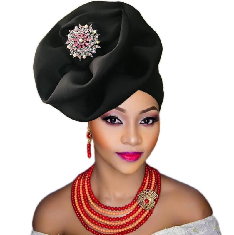 

2020the Newest stones and beads african aso oke headtie wrapper wholesale aso ebi women headtie length 8.6m 11colors available
