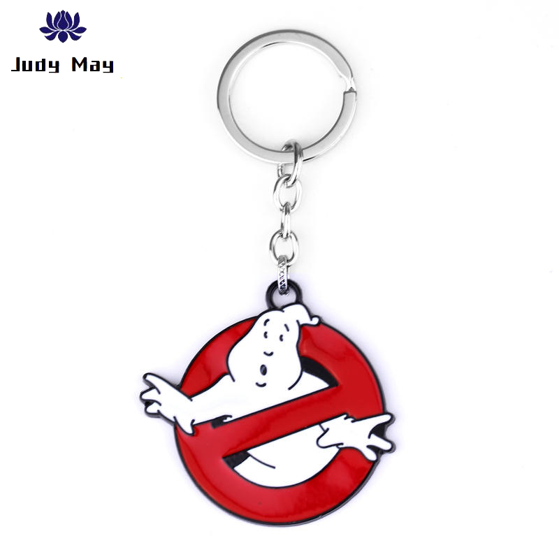 

New Arrival Ghostbusters Keychain Red Ghostbusters death squads Keyring With Red For Women Men Jewelry Chaveiro