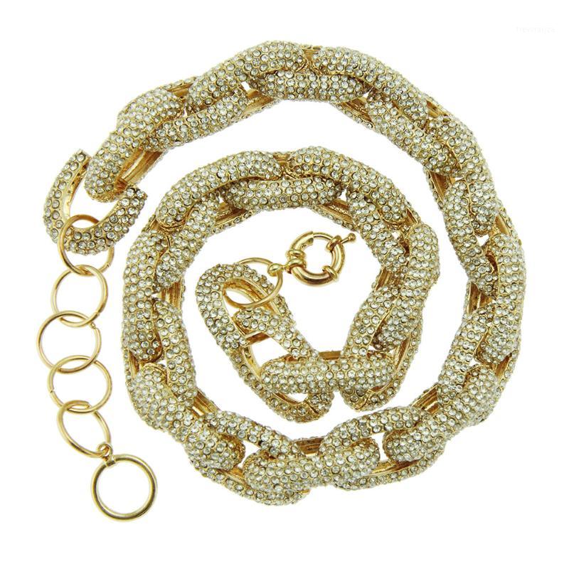 

Men Hip Hop Necklace Diamond Necklace Iced Out Tennis Chain Gold Men Chain Exaggerated Men's necklace1