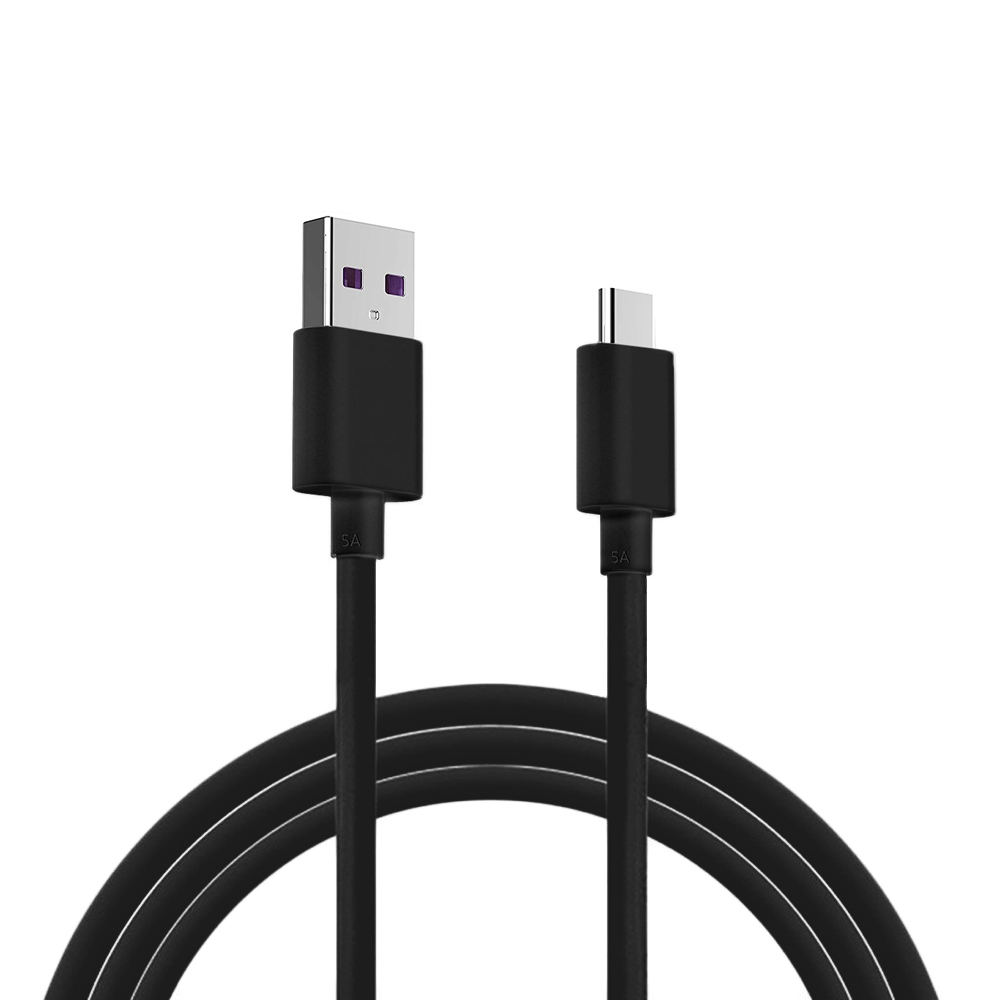 

JOFLO 2M 5A USB Type-C Fast Charge Cable for Huawei P20 / Mate 10 /P20 Lite, Black