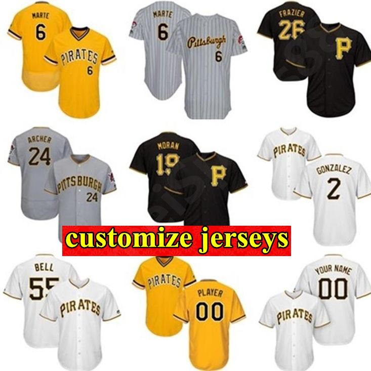 

Mens Philadelphia baseball Jerseys Jackie Robinson Knit jersey Josh Bell Starling Marte Adam Frazier Chris Archer Colin Moran Erik Gonzalez, As shown in illustration