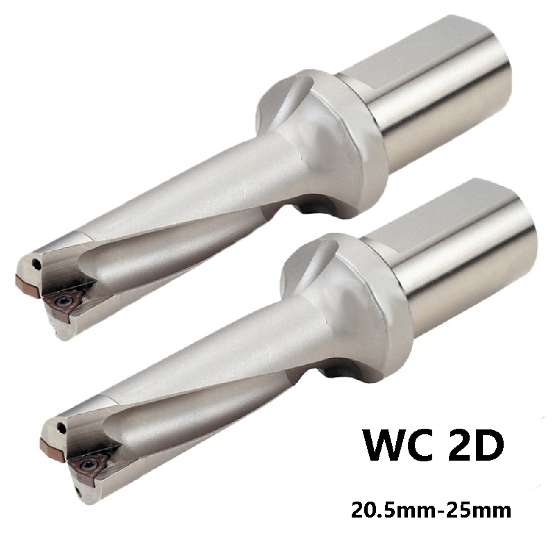 

Factory Outlet 2D WC Type U Drill Indexable Drill Bit 20.5mm-25mm use Carbide Inserts WCMT Hexagonal Inserts DTH CNC