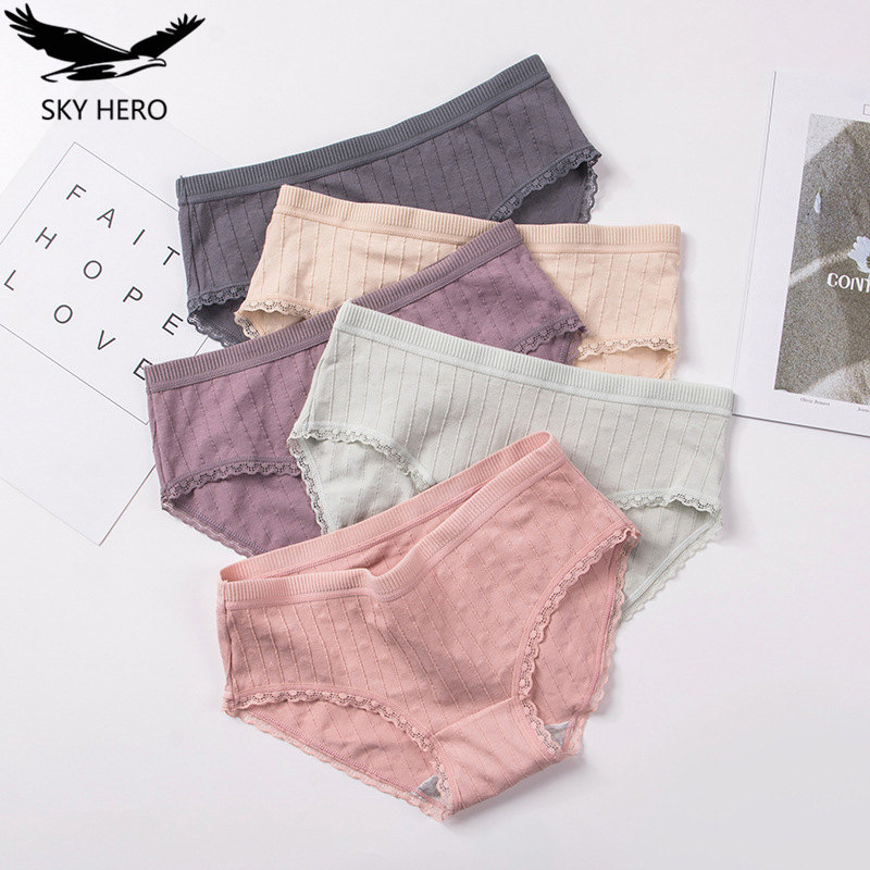 

3pcs/lot Sexy Women Panties Lace Briefs For Women Fashion Bow Floral Panty Girls Underwear Large Pants Female Lingerie, Set3