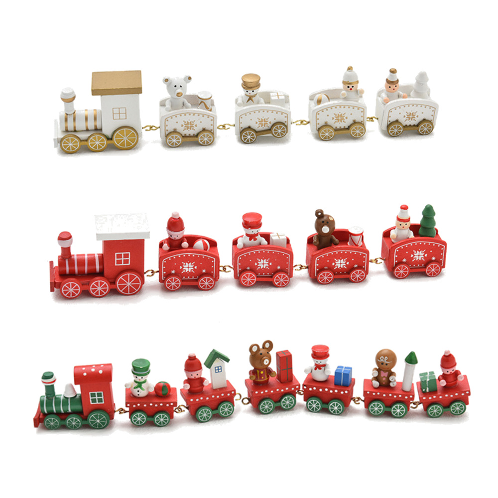 

Kerst Navidad Wooden Christmas Little Train Decor Christmas Decor for Home 2019 Ornaments Xmas Gifts New Year 2020,Q