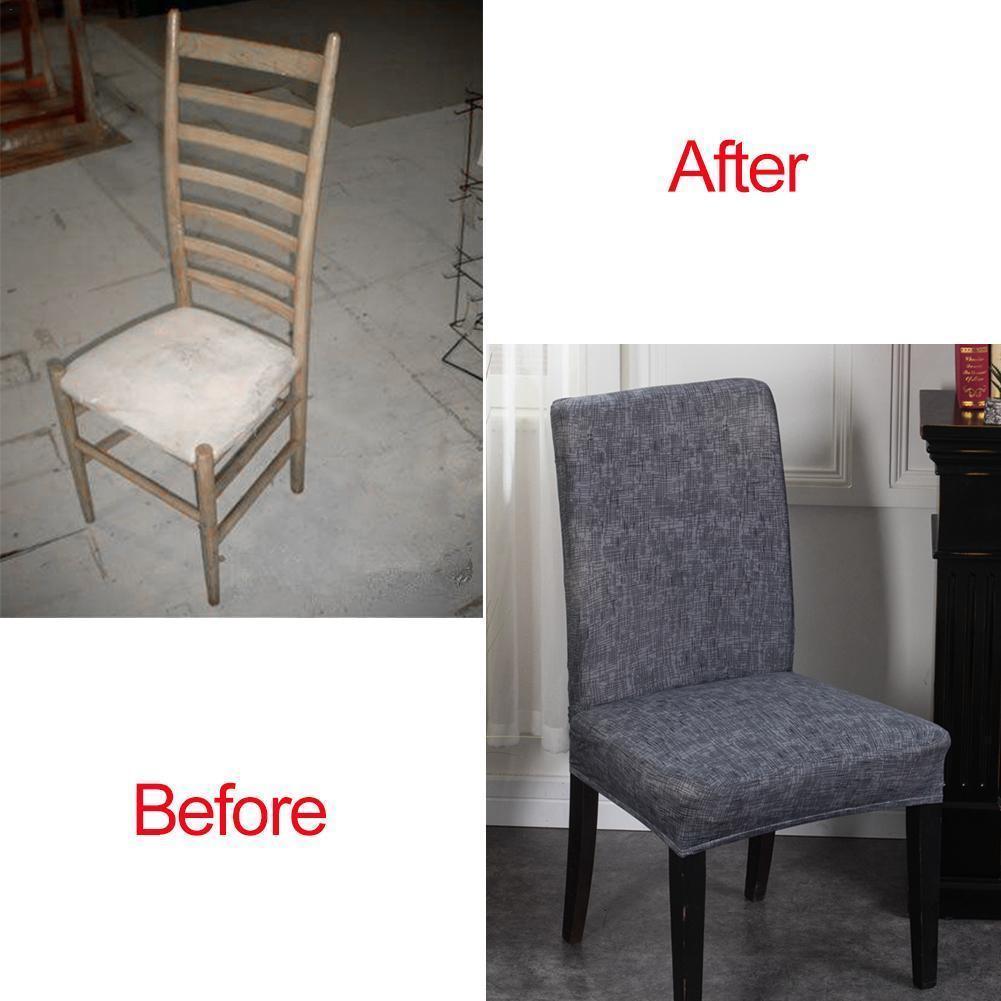 

1pcs Dining Chair Covers Seat Slipcover for Kitchen Wedding Banquet Chair Hotel Part Decor Wedding Accessories