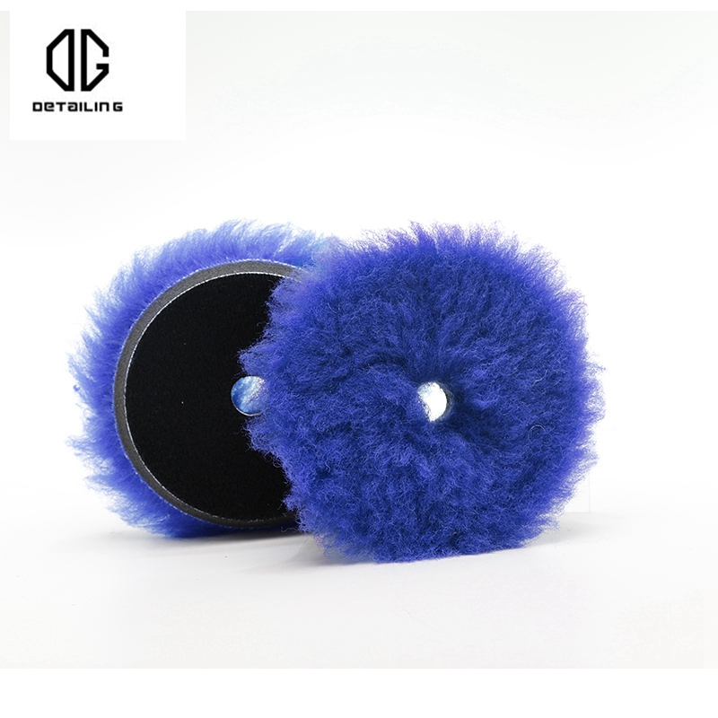 

DETAILING 2pcs/pack 3inch Lambs Wool Polishing Buffing Pad Wool Polisher Pads For Car Detailing Waxing Polishing