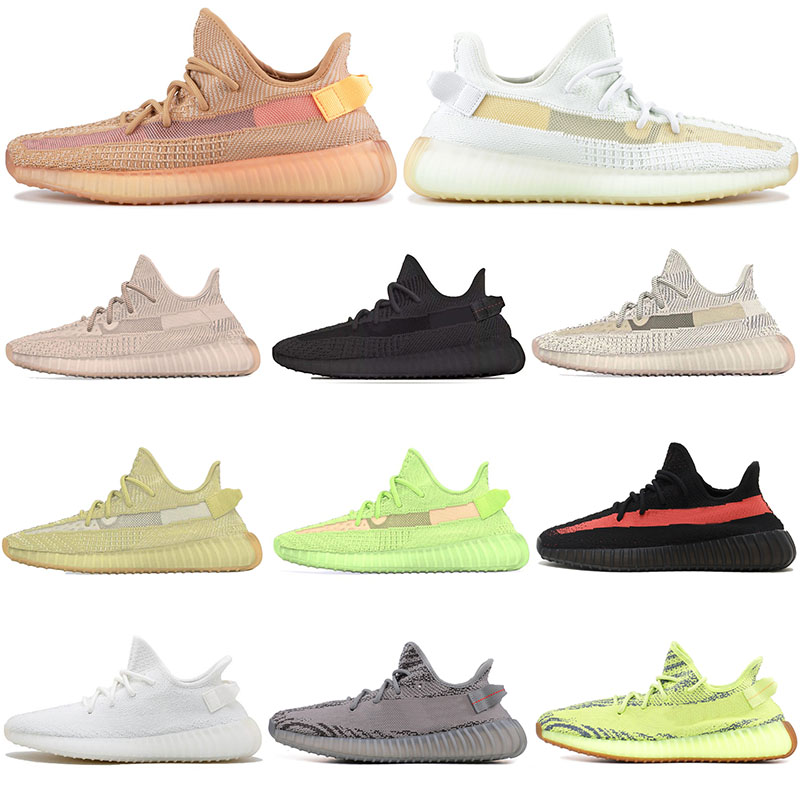 

New Sneakers Clay Glow Pink Black Static Reflective True Form Hyperspace Mens sport trainers Zebra Blue Tint Beluge Womens Shoes US 5-13, B5 trfrm 36-47