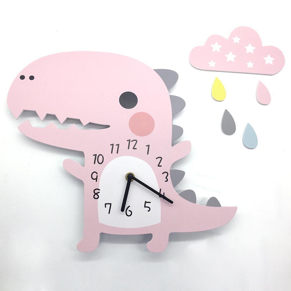 

3D Animal Wall Clock Dinosaur Pattern Design Decoration for Home Bedroom Cartoon Home Wall Decor Wall Clock for Kids Room