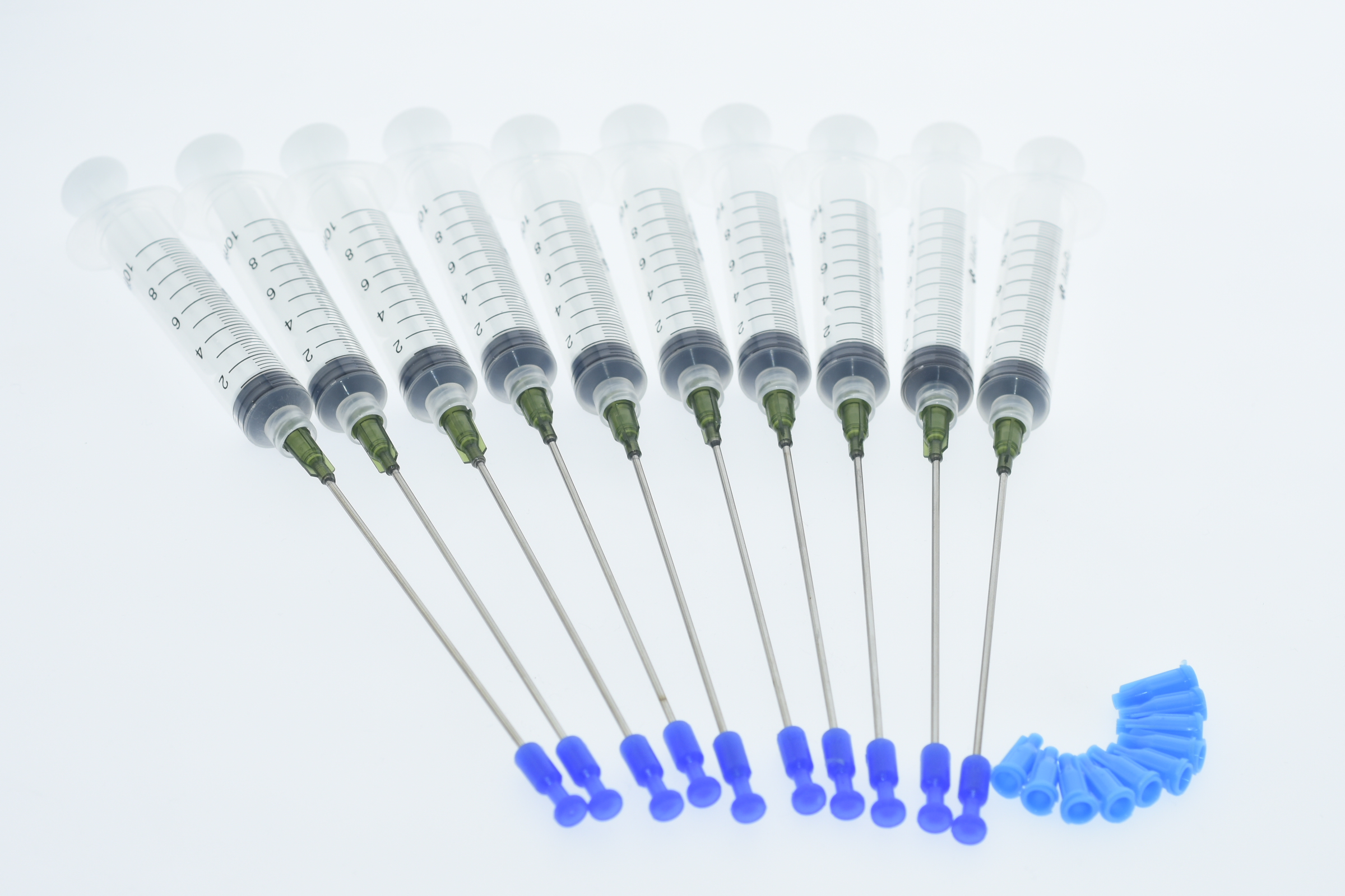 

10ml/10CC syringe and14GA Pipe length 10cm Blunt Tip Needle and Needle cap, Great for Refilling E-juice, E-Liquids, 40 accessories/pk