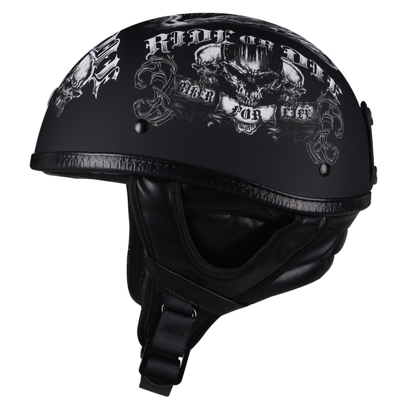 

Half Helmet Personality Retro Touring Scooter Helmet Motorcycle Accessories Vintage Moto Motorbike Universal Protector