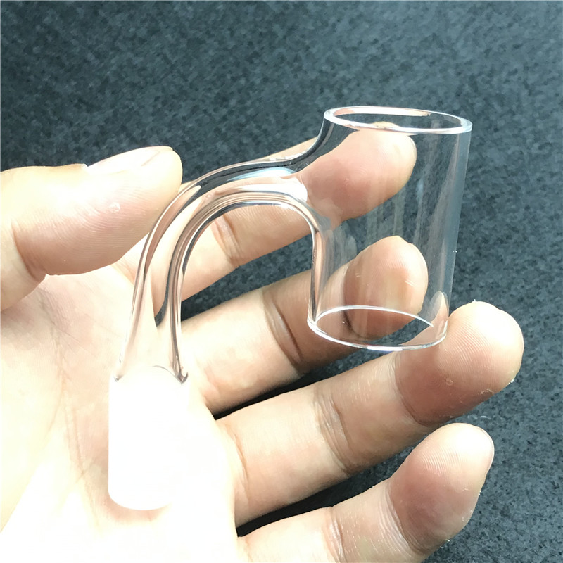 

25mm 2.5mm Thick Quartz Bottomless Banger with Hookah HQ Weld Beveled Top Domeless V4 Vaper Nails thicker orings for Atomizer Bangers
