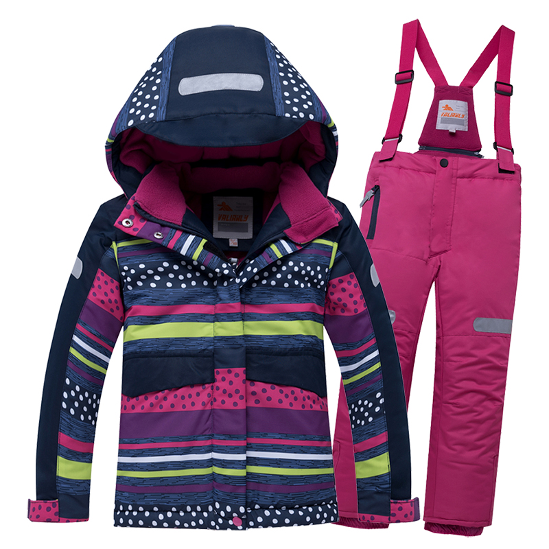 

2020 Winter Kids Ski Suit Children Ski Jacket + Pants Boys Girls Sets Snow Suits Waterproof Windproof Winter Kids Clothes, Blue