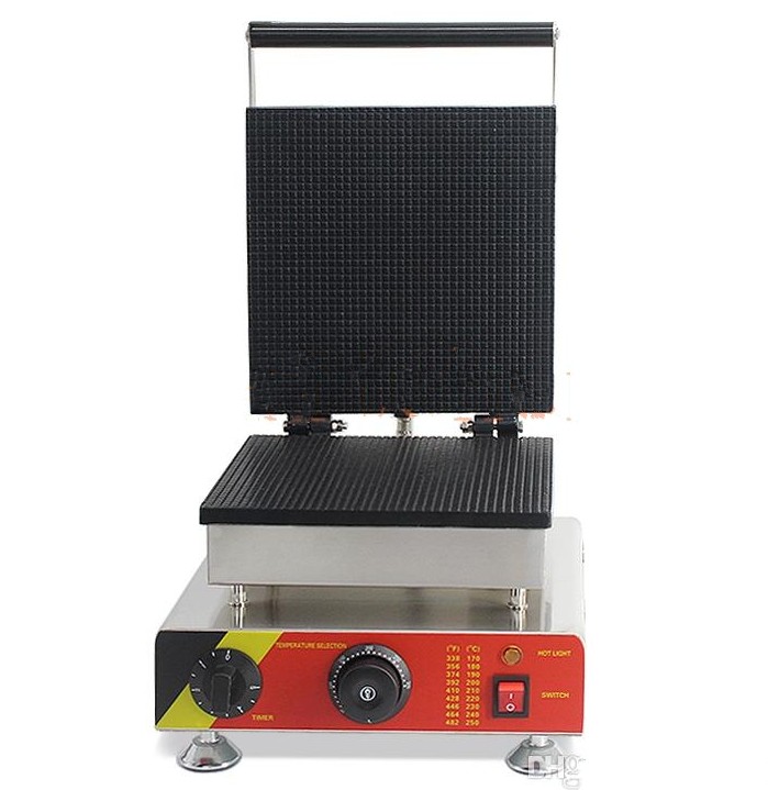 

Free Shipping Factory supply Commercial Use 110v 220v stroopwafel waffle cone Maker Iron Baker Machine Mold LLFA