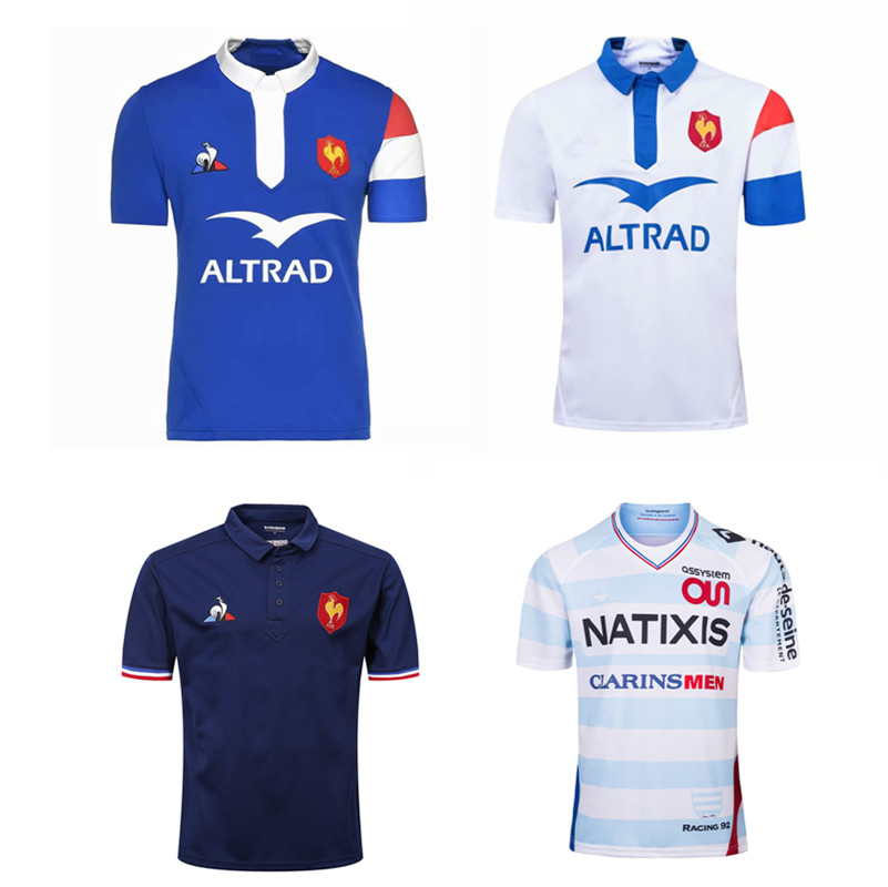

2018 -2019 FRANCE POLO RUGBY SHIRT JERSEY size S-XXXL Top quality Free shipping, Singlet