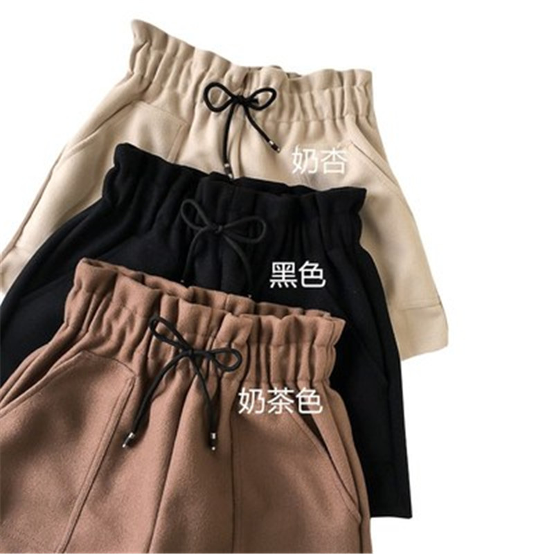 

Shorts wool shorts loose ladies spring and summer new, Dark brown