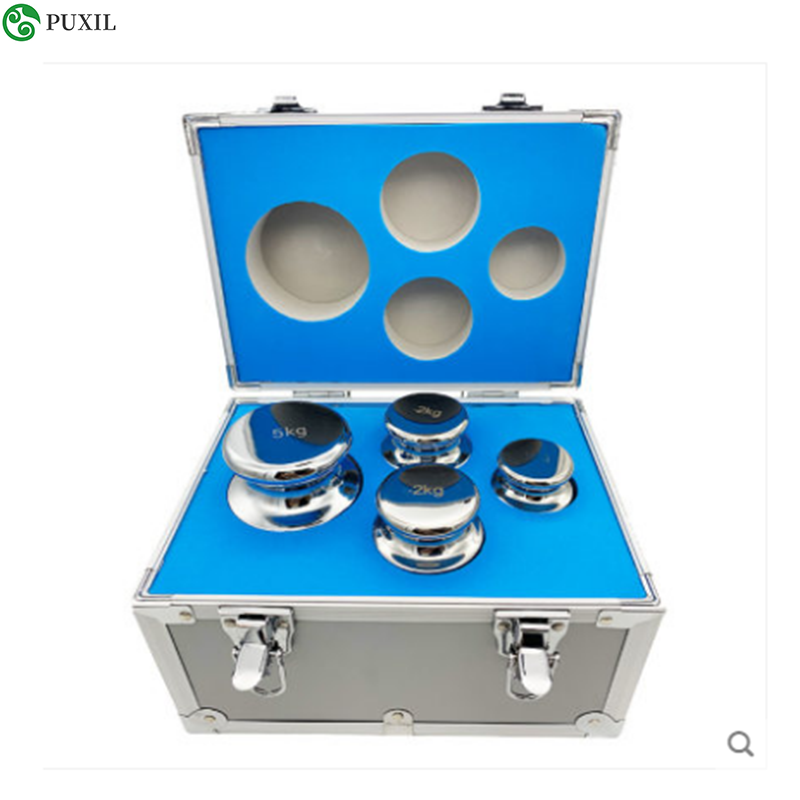 

F1 Grade 4 pcs 1kg-5kg 304 Stainless Steel Digital Scale Calibration Weights Kit Set w Certificate, precision Packed