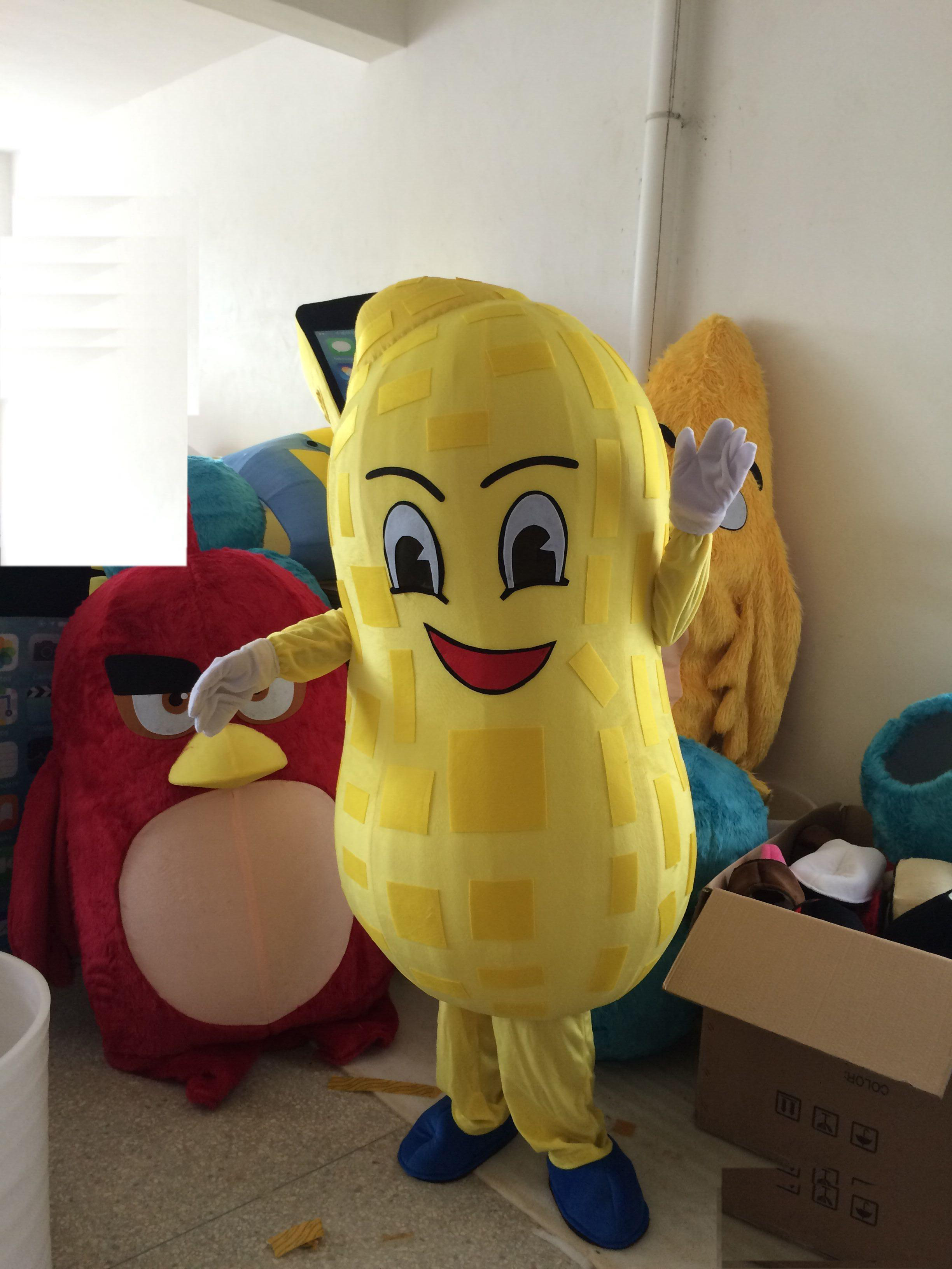 

2019 Discount factory hot peanut mascot costume suit for any size mascot costume suit for any size mascot costume, As pic
