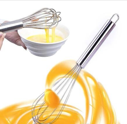 

8/10/12 Inches Whisk Stainless Steel Egg Beater Hand Cream Whisk Mixer Kitchen Egg Cream Tools Stirring Beater Baking Flour Mixer
