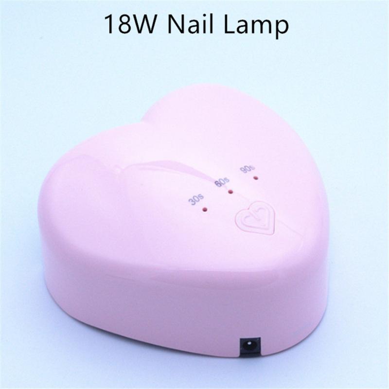 

18W Nail Lamp 30s 60s 90s Three-gear timing function 8pcs LED/UV Double light source lamp beads Dry quickly and efficiently, Green
